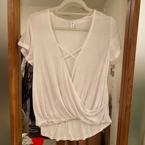 BP. Ribbed Criss Cross Tee